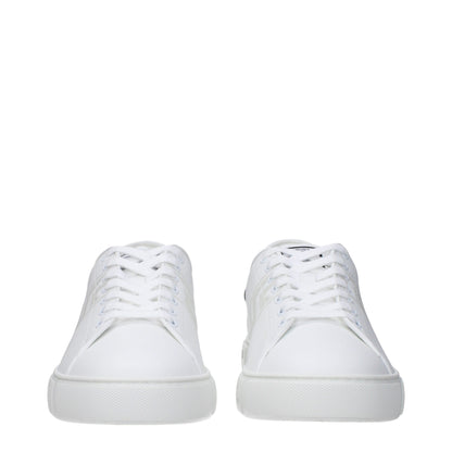 Sneakers by Versace for men in leather & rubber white features a chic design, perfectly showcasing the chic fashion style of this Men's Fashion Leather & Rubber Sneakers.