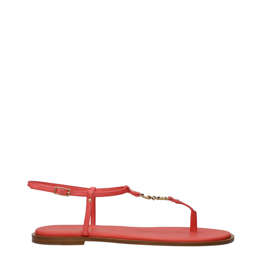 Flat Flip-Flop Sandals by Christian Dior for women in leather and pink presents a captivating silhouette, showcasing the signature style of the Women's Leather Flat Flip-Flop Sandals with a captivating flat and captivating open toe style.