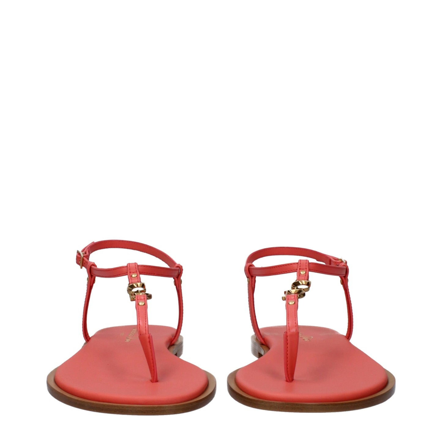 Flat Flip-Flop Sandals by Christian Dior for women in leather pink showcases a sculptural silhouette as Women's Leather Flat Flip-Flop Sandals, defined by a sculptural flat and sculptural open toe style for a sculptural look.
