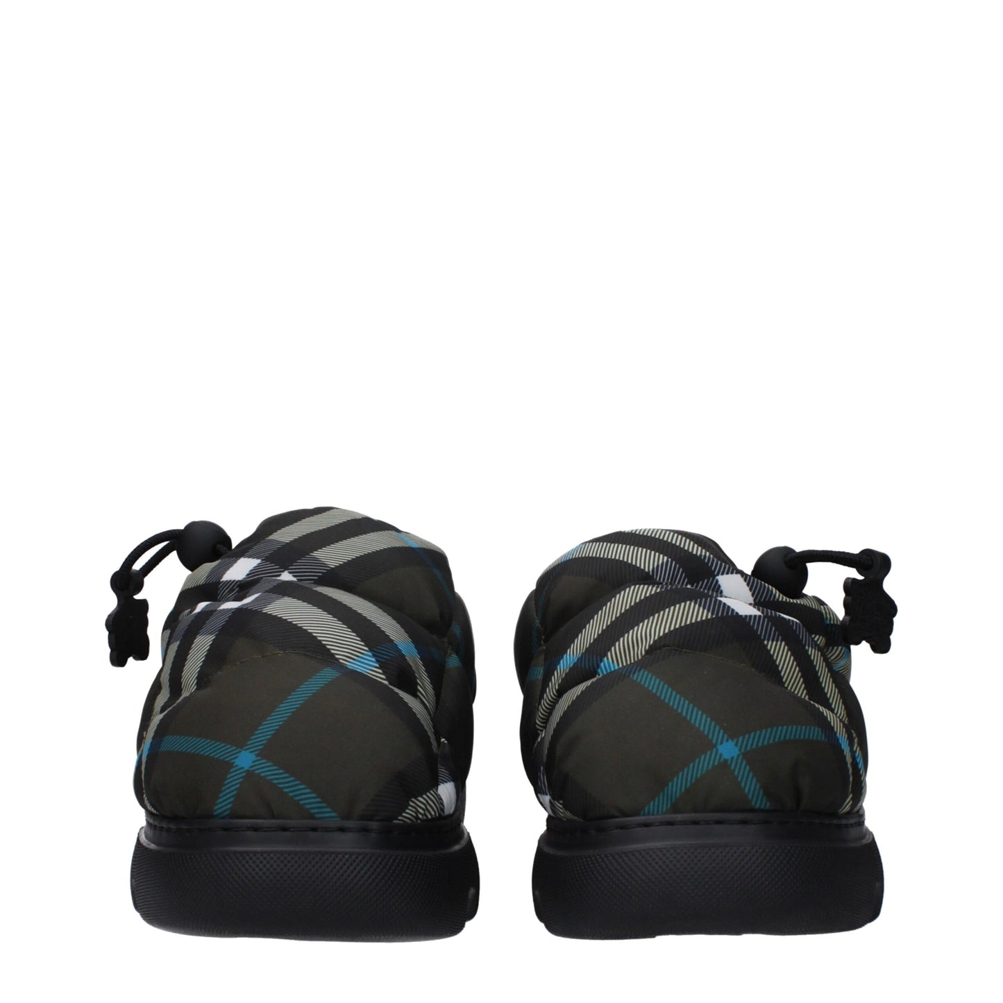 Mid-Heel Loafer Slip-On Shoes by Burberry for women in rubber & fabric green & print showcases a timeless silhouette from the Women's Rubber & Fabric Mid-Heel Loafer Slip-On Shoes collection, featuring a timeless 5-cm-heel mid-heel and round toe style for a timeless finish.