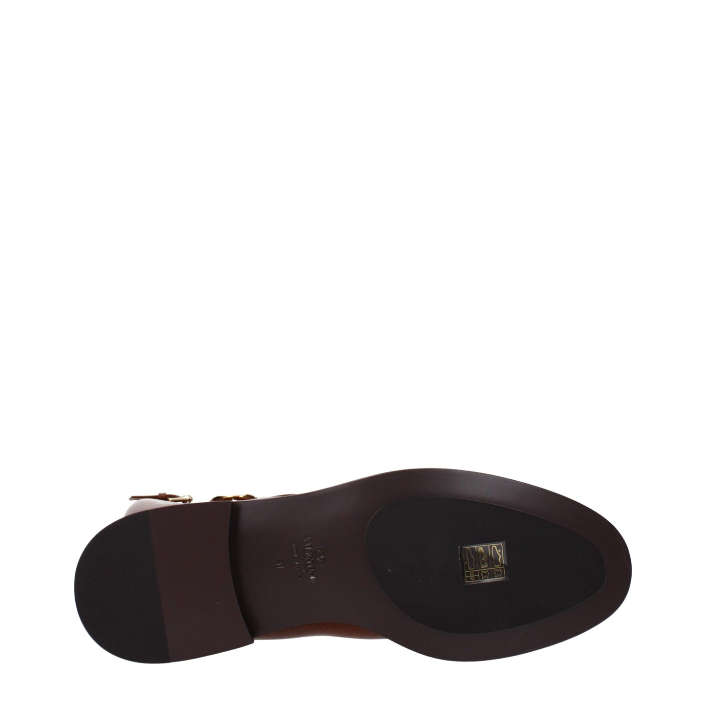 Flat Boots by Valentino Garavani for women in leather brown showcases a impeccable silhouette as Women's Leather Flat Boots, artfully defined by a impeccable flat and a impeccable round toe style.