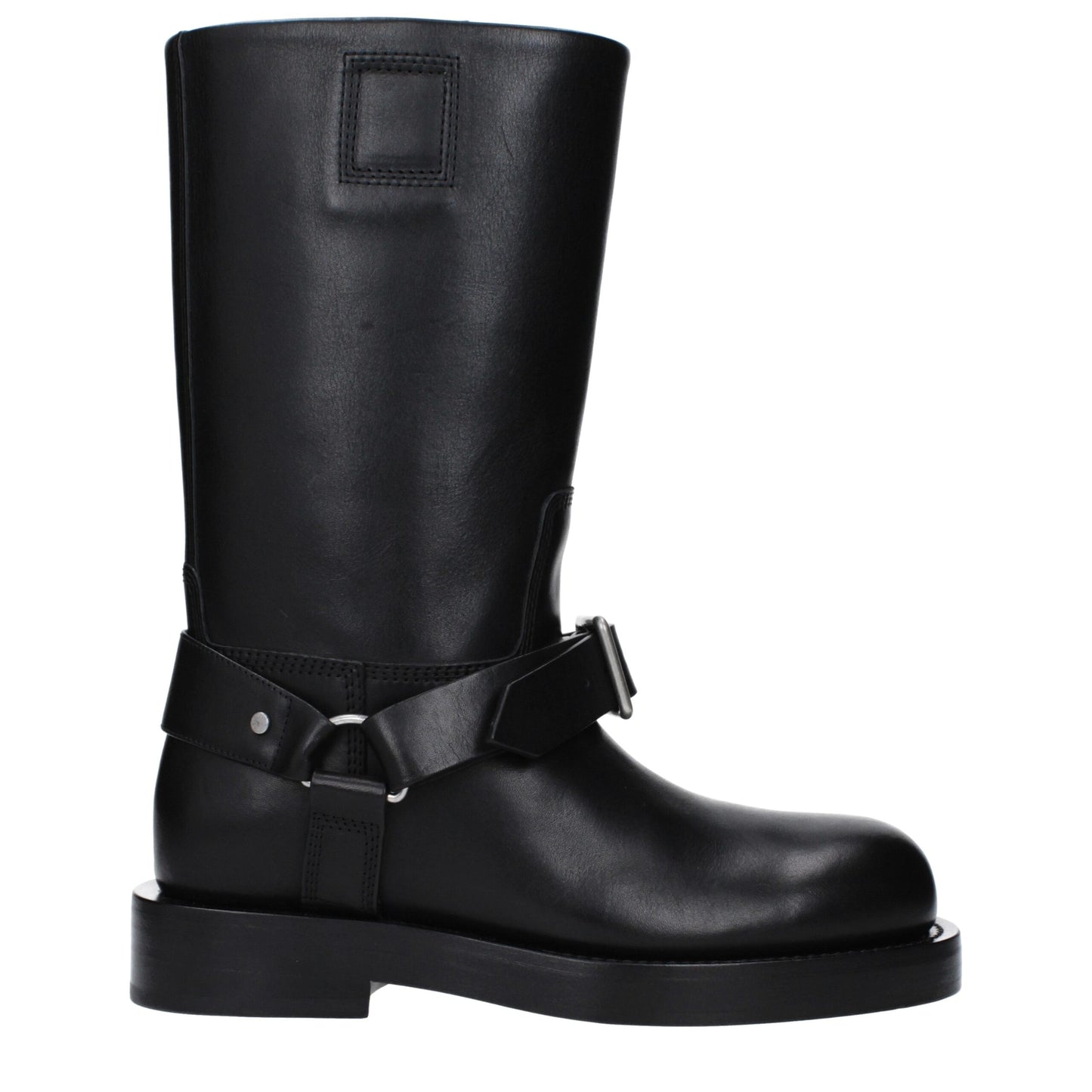 Low-Heel Boots by Burberry for women in leather black features an enchanting design from the Women's Leather Low-Heel Boots collection, highlighting a enchanting 3-5-cm-heel low-heel and round toe style for a refined look.