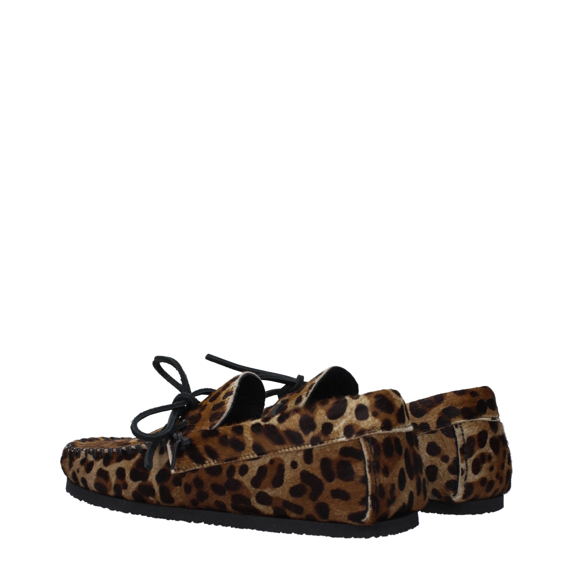 Flat Loafer Shoes by Isabel Marant for unisex in rubber brown showcases a resplendent Pony Unisex Rubber Flat Loafer Shoes aesthetic, defined by its resplendent round toe style and elegant flat.