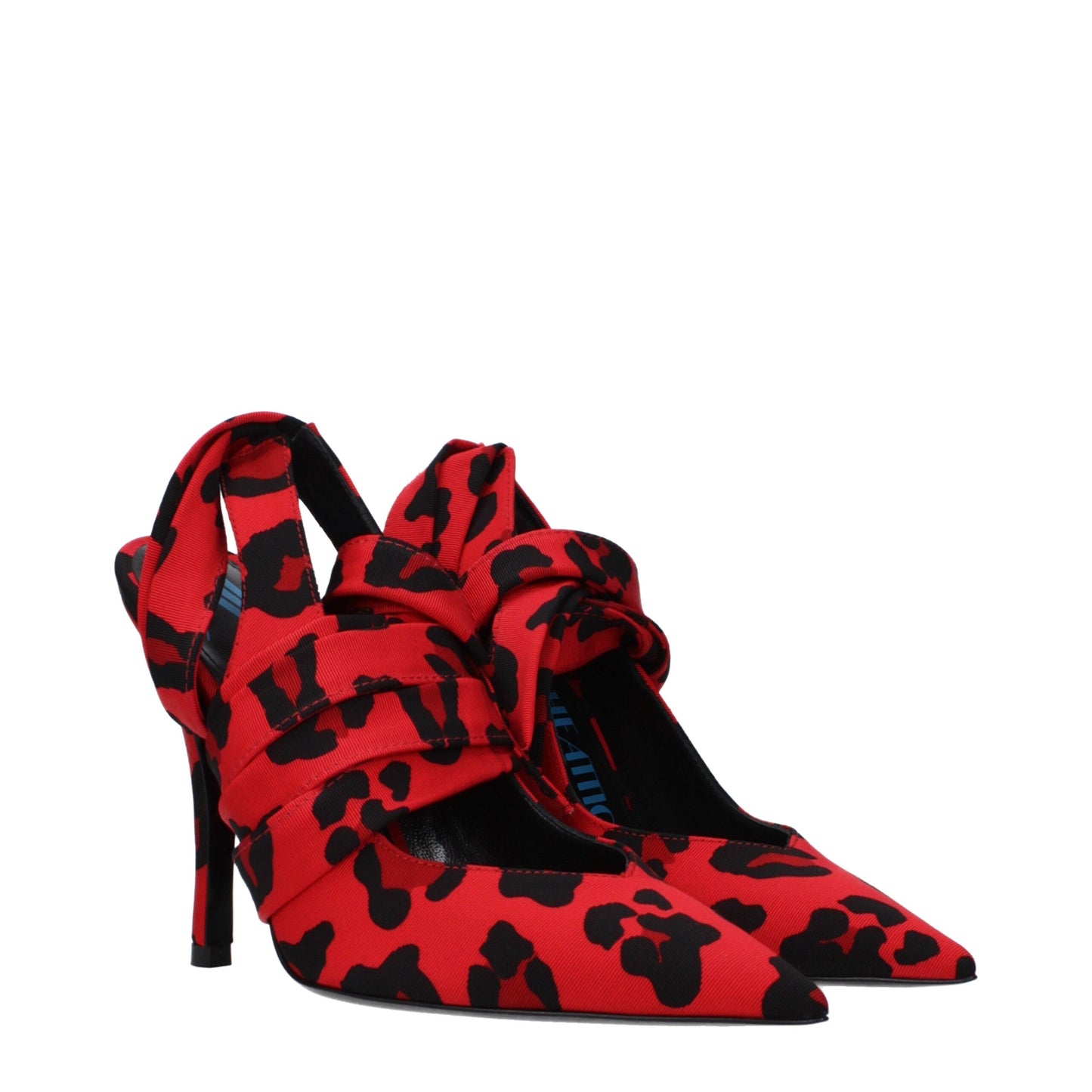 Very-High-Heel Lace-Up Sandals by The Attico for women in leather red showcases a sculptural silhouette as Women's Leather Very-High-Heel Lace-Up Sandals, defined by a sculptural high-heel 12-cm-heel very-high-heel and sculptural for a sculptural look.