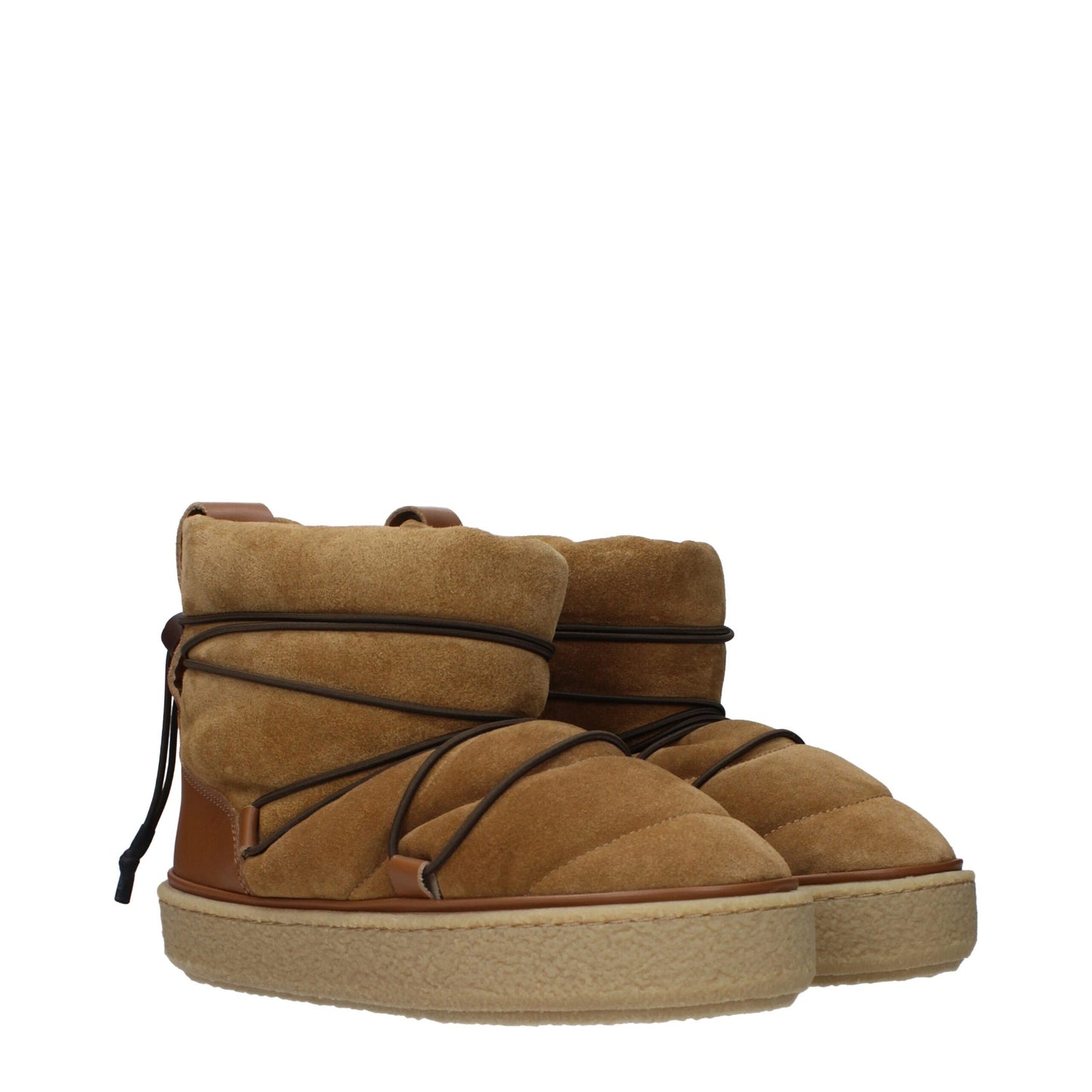 Flat Ankle Boots by Isabel Marant for women in suede leather & rubber brown features an enchanting design from the Women's Suede Leather & Rubber Flat Ankle Boots collection, highlighting a enchanting flat and round toe style for a refined look.