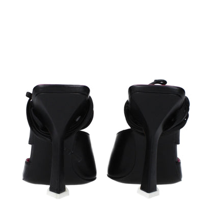 High-Heel Lace-Up Sandals by The Attico for women in leather black features an effortlessly chic silhouette from the Women's Leather High-Heel Lace-Up Sandals collection, showcasing a effortlessly chic high-heel 10-5-cm-heel and elegant .
