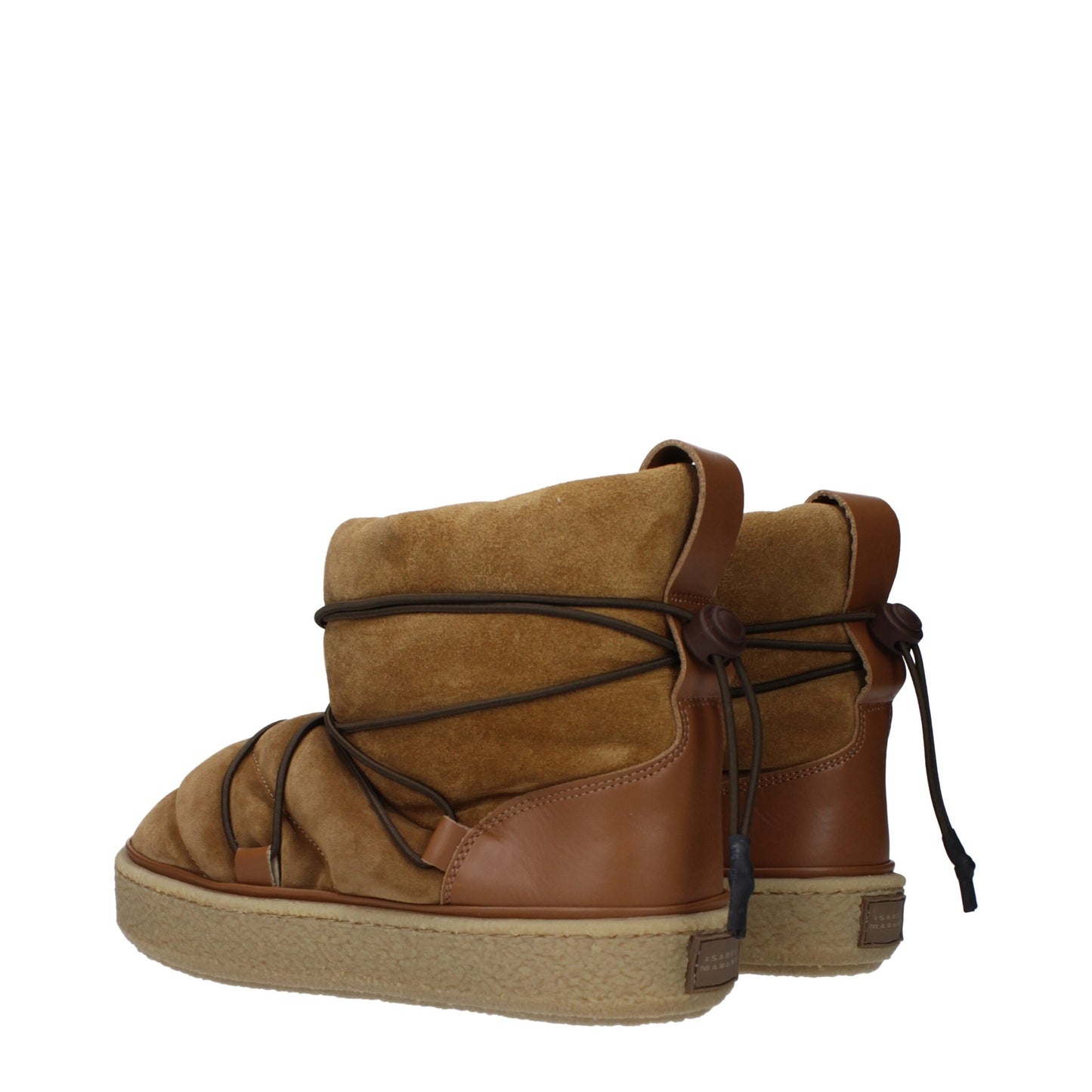 Flat Ankle Boots by Isabel Marant for women in suede leather & rubber brown showcases a ergonomic silhouette from the Women's Suede Leather & Rubber Flat Ankle Boots collection, featuring a ergonomic flat and a ergonomic round toe style.
