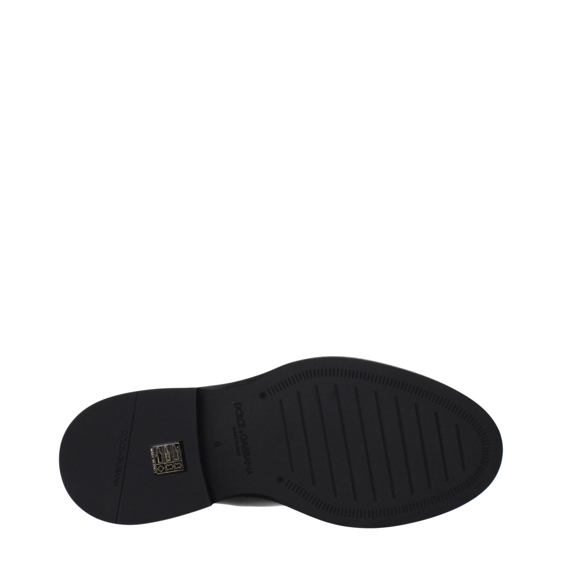 Flat Ankle Boots by Dolce & Gabbana for men in patent leather black & silver features an dynamic silhouette, showcasing the dynamic Men's Patent Leather Flat Ankle Boots design with its distinctive flat and elegant .