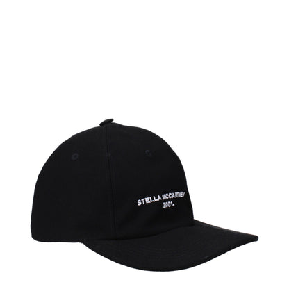 Baseball Cap by Stella McCartney for women in cotton black & white features a distinguished silhouette, artfully capturing the essence of the distinguished 9 To 5 Cotton Baseball Cap design with a sophisticated style.