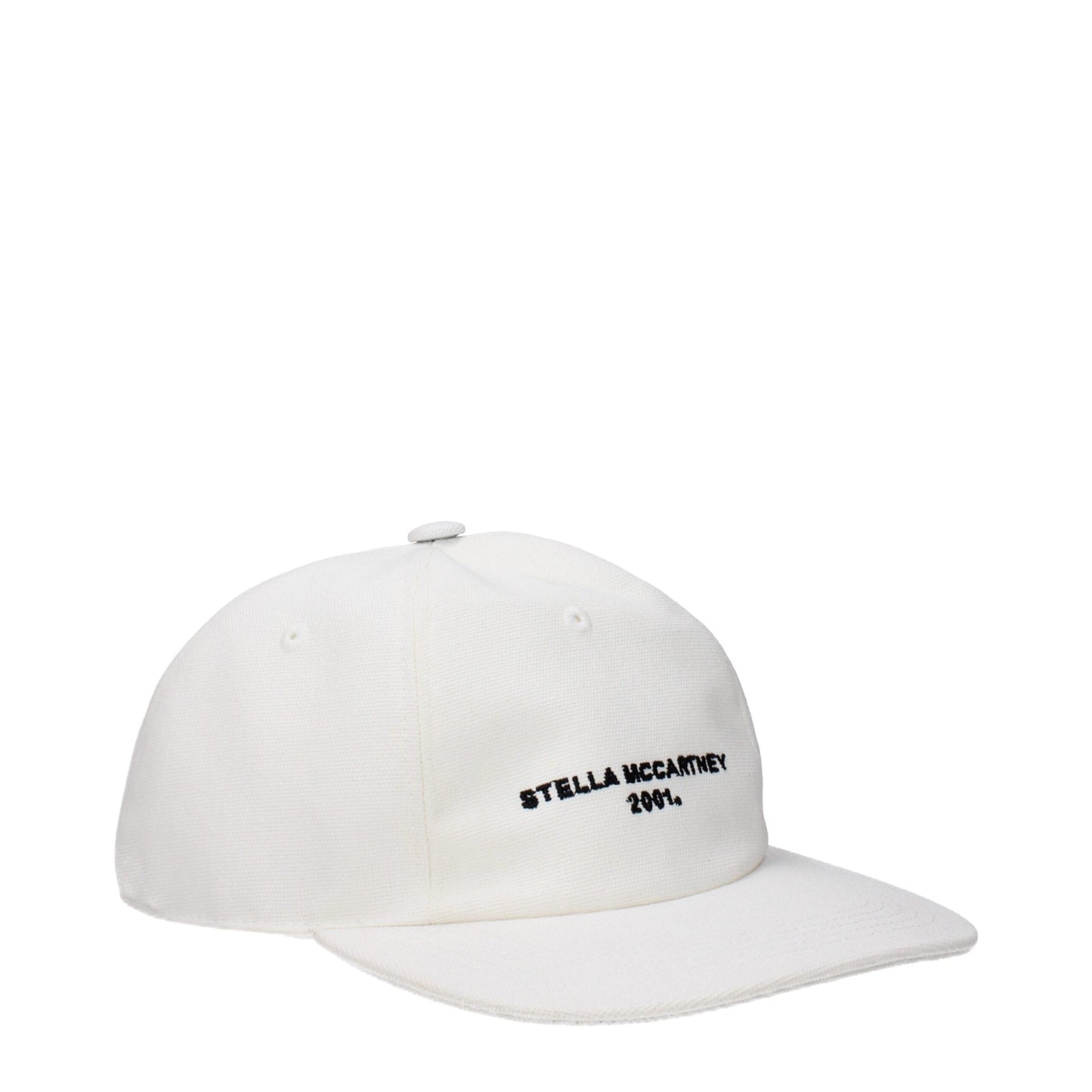 Baseball Cap by Stella McCartney for women in cotton black & white features an artisanal silhouette, showcasing the artisanal 9 To 5 Cotton Baseball Cap design with a refined, artisanal finish.