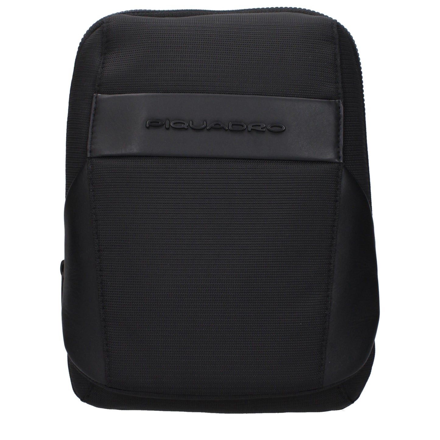Small Crossbody Handbag by Piquadro for unisex in fabric black features an versatile silhouette, showcasing a secure zipper and versatile with versatile crossbody-strap, shoulder-strap & adjustable-strap for a versatile finish.