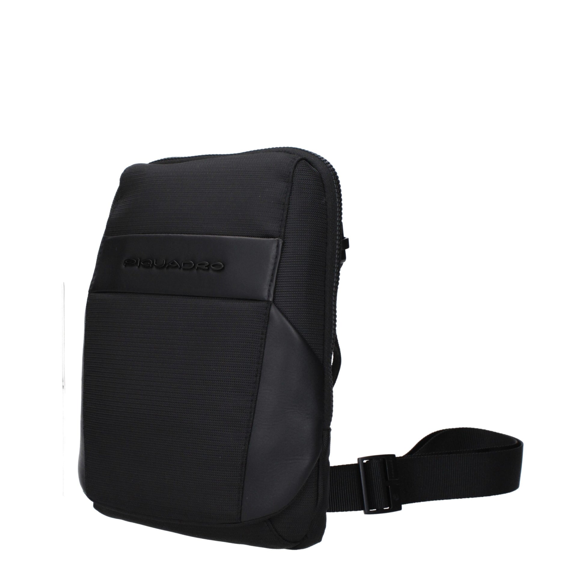 Small Crossbody Handbag by Piquadro for unisex in fabric black features a transformative sophistication silhouette, showcasing a secure zipper, ample , and versatile crossbody-strap, shoulder-strap & adjustable-strap for a transformative sophistication look.