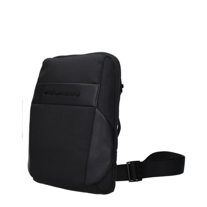 Small Crossbody Handbag by Piquadro for unisex in fabric black features a transformative sophistication silhouette, showcasing a secure zipper, ample , and versatile crossbody-strap, shoulder-strap & adjustable-strap for a transformative sophistication look.