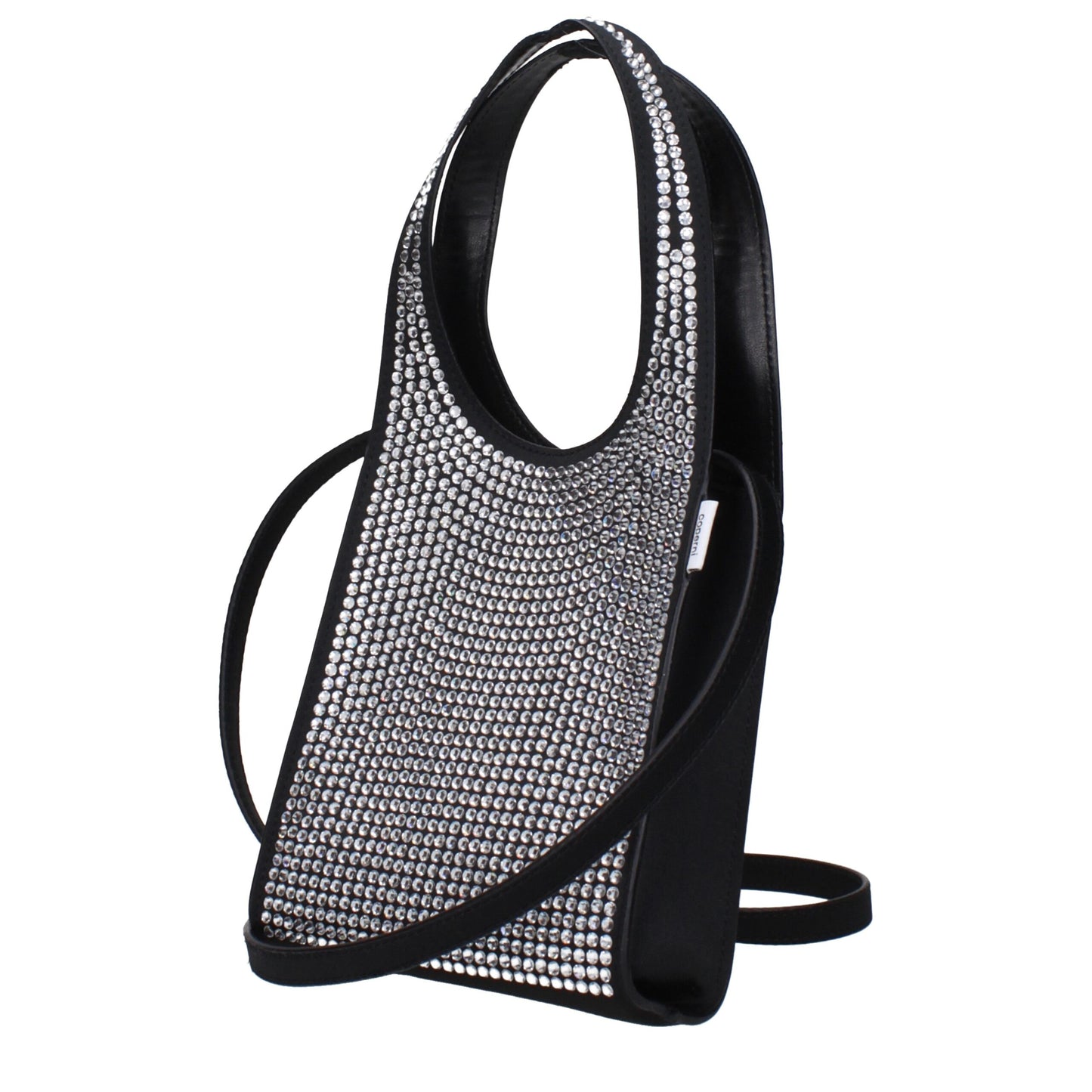 Micro Handbag by Coperni for women in pvc black & silver features a exquisite silhouette, showcasing a secure and exquisite with versatile shoulder-strap & handle for a exquisite finish.