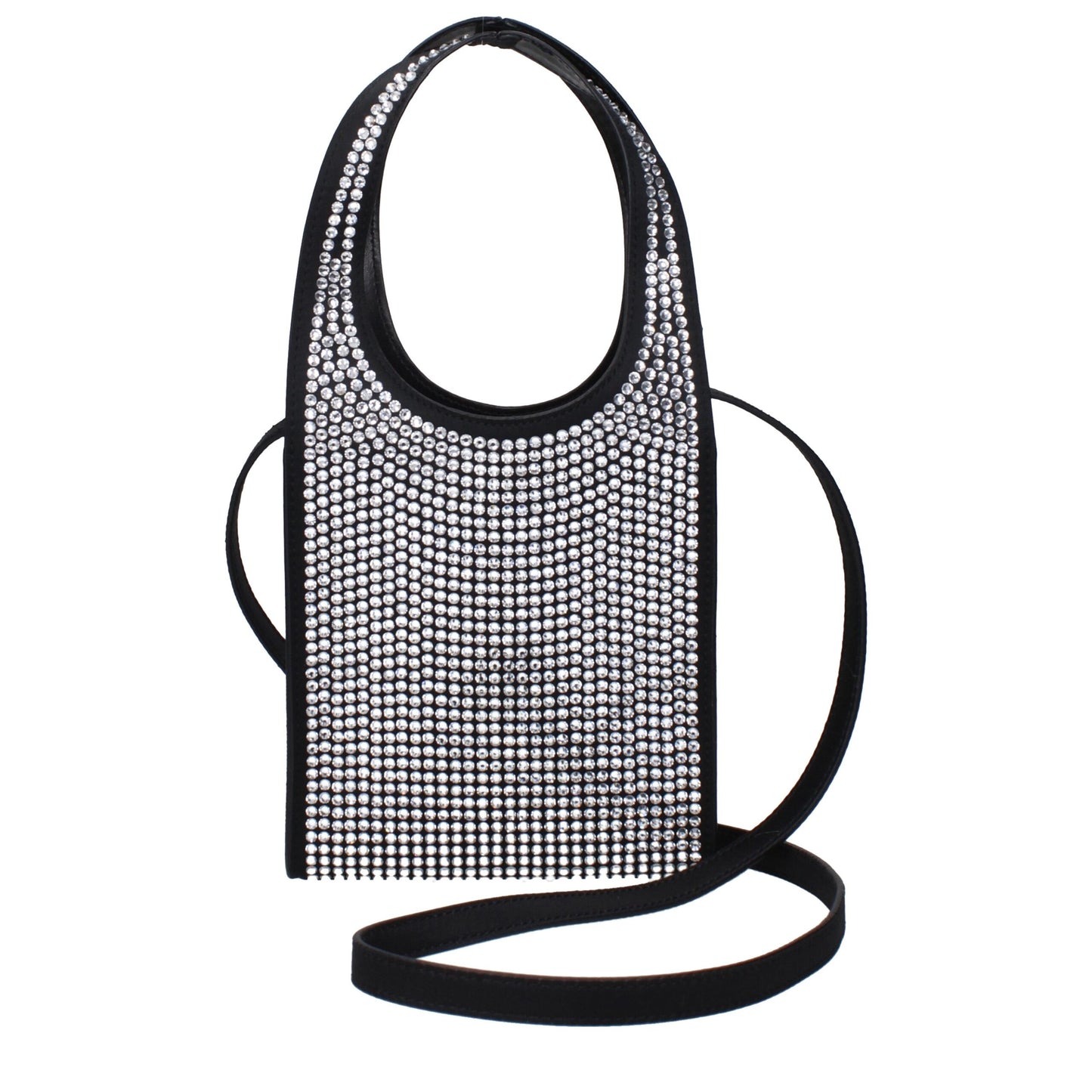 Micro Handbag by Coperni for women in pvc black & silver features a refined silhouette, showcasing a secure , organized , and versatile shoulder-strap & handle for a refined finish.