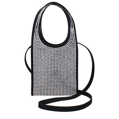 Micro Handbag by Coperni for women in pvc black & silver features a refined silhouette, showcasing a secure , organized , and versatile shoulder-strap & handle for a refined finish.
