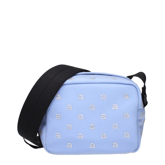 Small Crossbody Handbag by Alexander Wang for women in resin & rubber light-blue features a transformative elegance silhouette, showcasing a secure zipper, organized , and versatile crossbody-strap, shoulder-strap & adjustable-strap for a transformative elegance look.