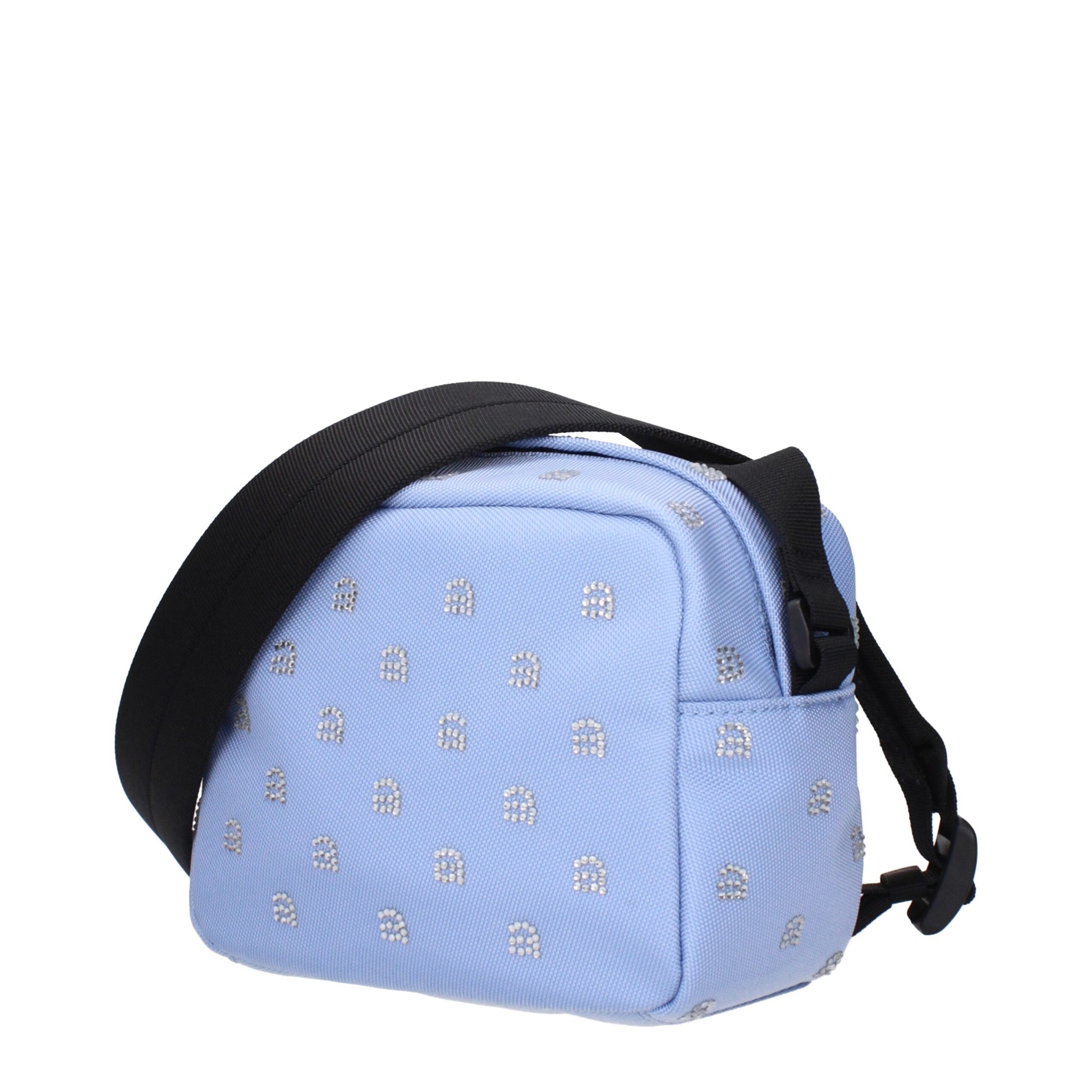 Small Crossbody Handbag by Alexander Wang for women in resin & rubber light-blue features a multifaceted silhouette, showcasing a secure zipper and multifaceted with versatile crossbody-strap, shoulder-strap & adjustable-strap for multifaceted style.