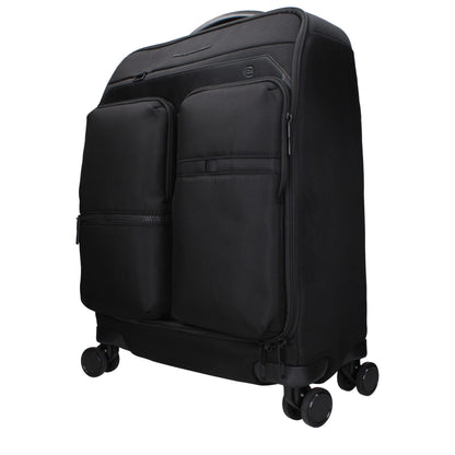 Small Duffel Bag by Piquadro for men in leather black presents a refined Leather Small Duffel Bag design, featuring a secure zipper and refined built-in-compartments, external-pockets & internal-pockets with versatile adjustable-strap & handle.