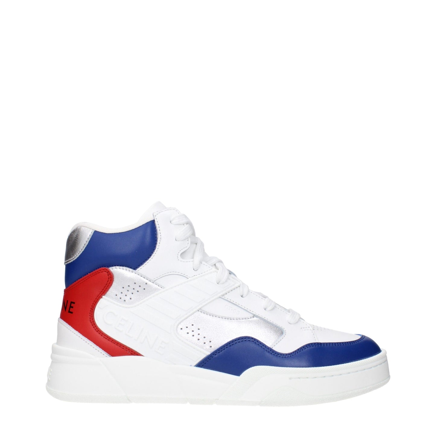 Sneakers by Celine for men in leather white features a chic design, perfectly showcasing the chic casual style of this Men's Casual Leather Sneakers.