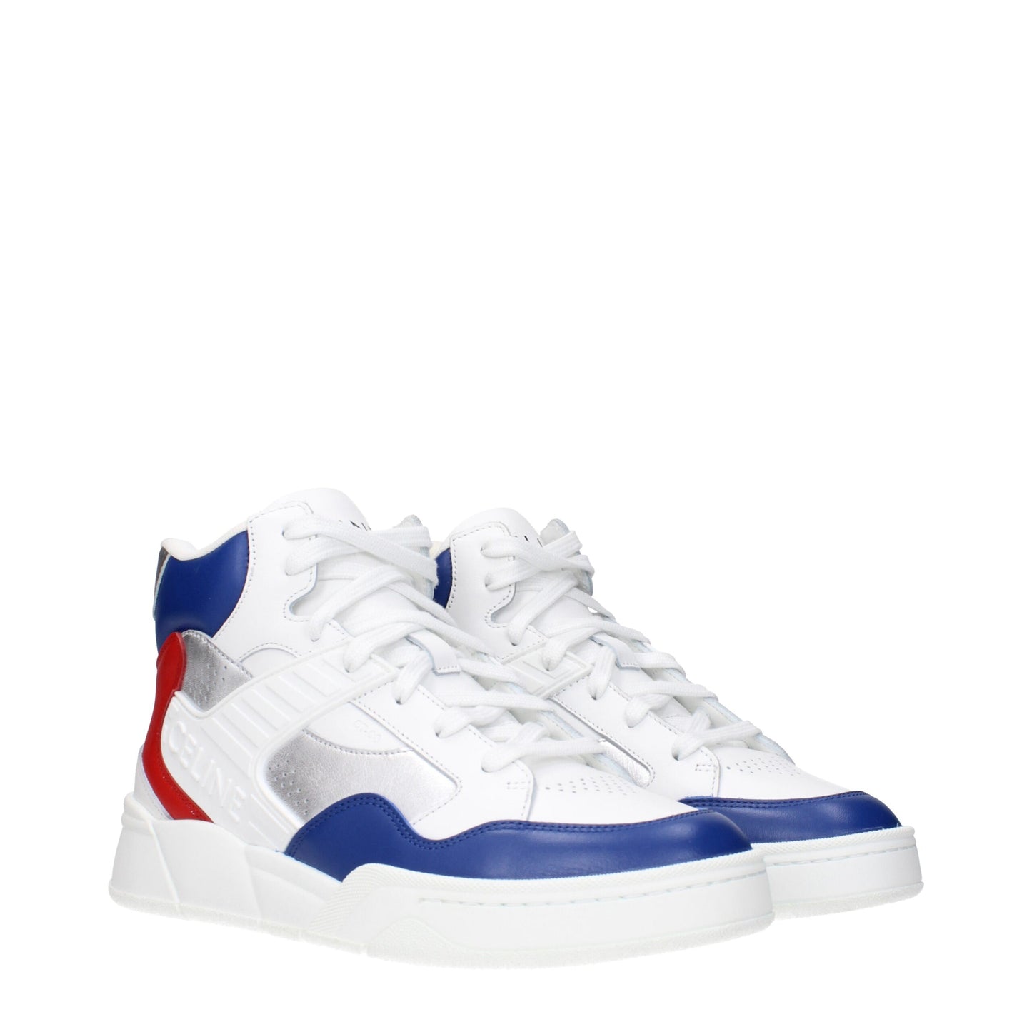 Sneakers by Celine for men in leather white presents a impeccable silhouette as Men's Casual Leather Sneakers, expertly defined by a impeccable casual style for a impeccable, high-fashion look.