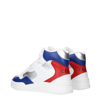 Sneakers by Celine for men in leather white features a chic design, perfectly showcasing the chic casual style of this Men's Casual Leather Sneakers.