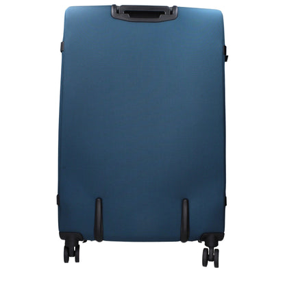 Large Duffel Bag by Piquadro for men in leather blue presents a refined silhouette from the Leather Large Duffel Bag collection, featuring a refined zipper & buckle, ample external-pockets & internal-pockets, and versatile adjustable-strap & handle.