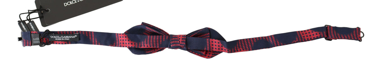 Dolce & Gabbana Silk Necktie - Red Patterned Checkered