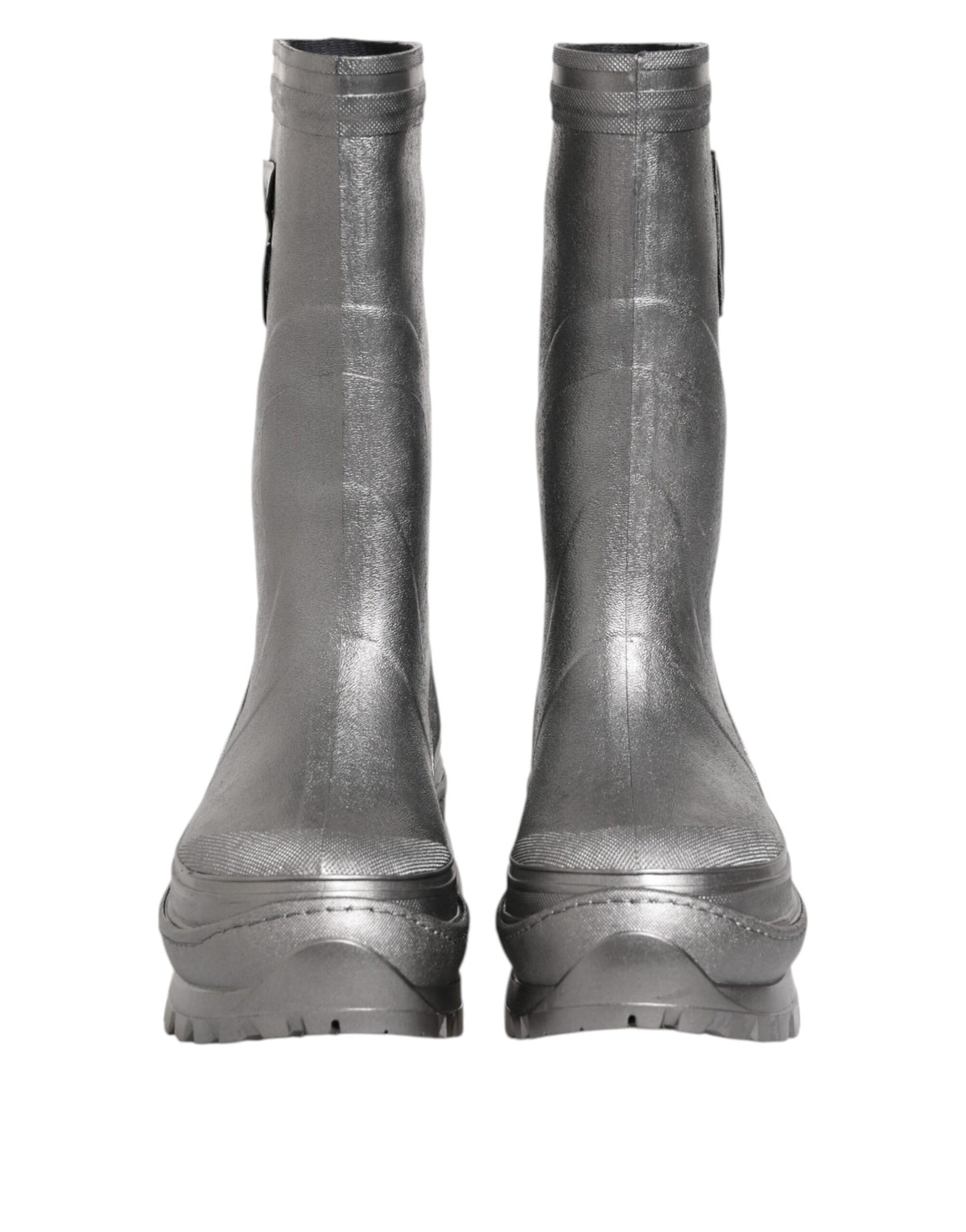 Dolce & Gabbana Men's Rubber Rain Boots - Silver