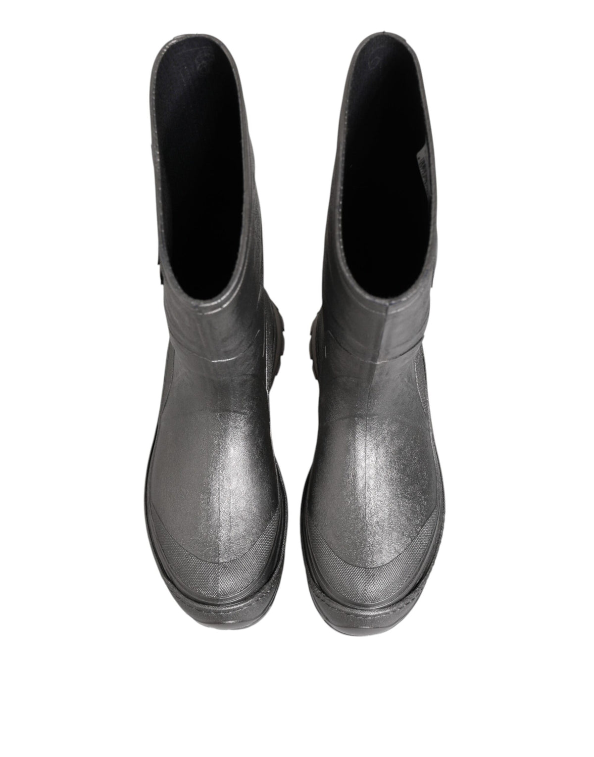 Dolce & Gabbana Men's Rubber Rain Boots - Silver