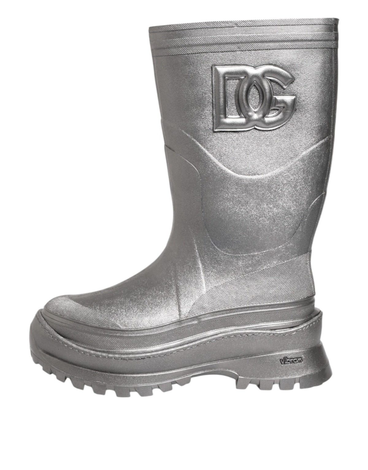 Dolce & Gabbana Men's Rubber Rain Boots - Silver