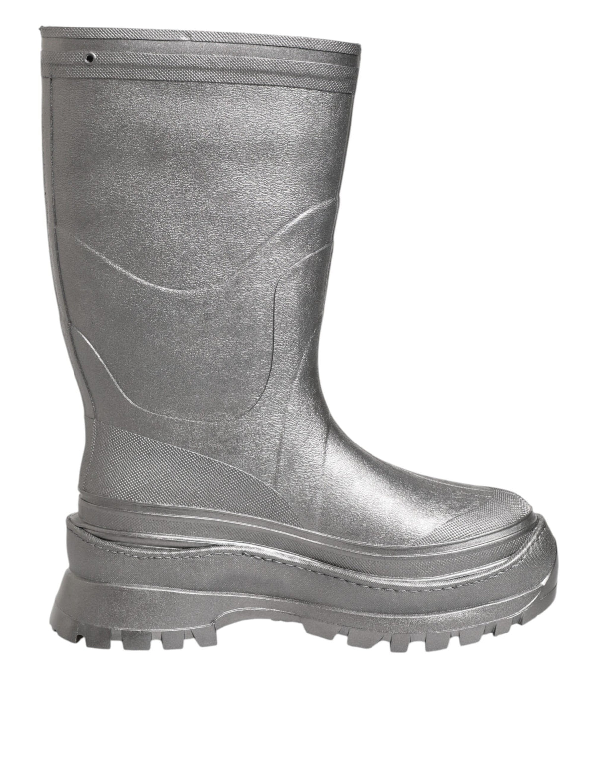 Dolce & Gabbana Men's Rubber Rain Boots - Silver