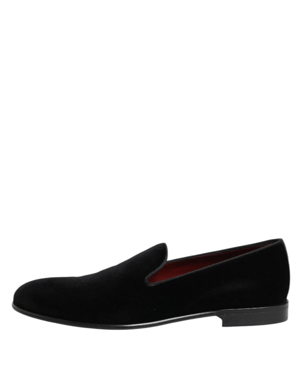 Dolce & Gabbana Men's Leather Cotton & Viscose Loafer Slip-On Shoes - Black