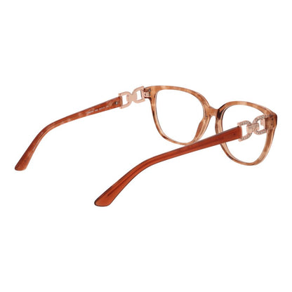 Eyeglasses Frames by Marciano by Guess for women in acetate and orange showcases an refined full-frame frame design featuring a sophisticated coral coloured frame for an refined and refined aesthetic.