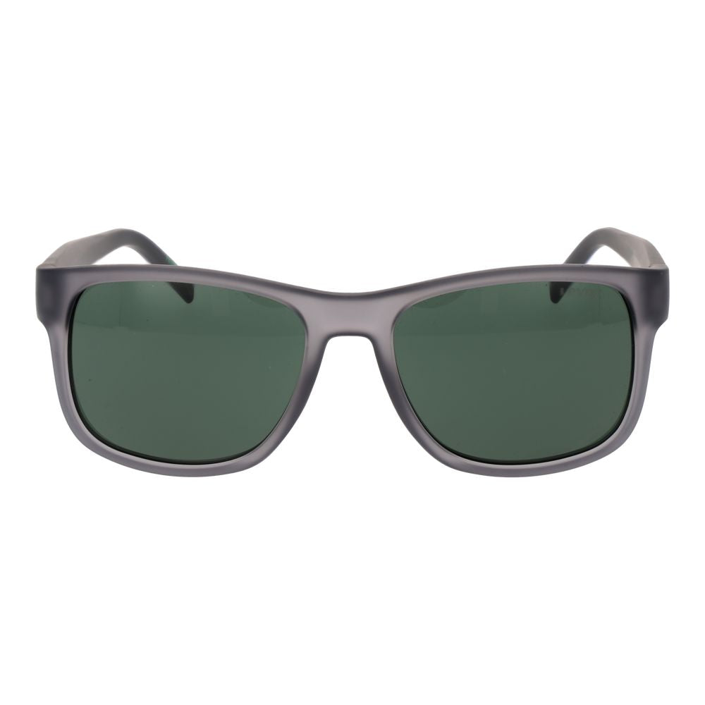Sunglasses by Levi's for men in gray features an ethereal full-rim square frame design with gray coloured frame frames and non-polarized category-3-dark-tint lens for a ethereal finish.