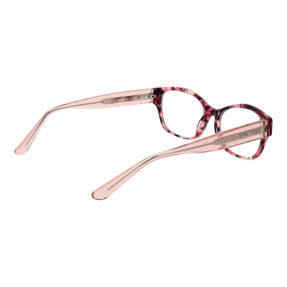 Eyeglasses Frames by Marciano by Guess for women in acetate and pink showcases a refined silhouette, detailed with a rose coloured frame finish and a sophisticated full-frame frame design.