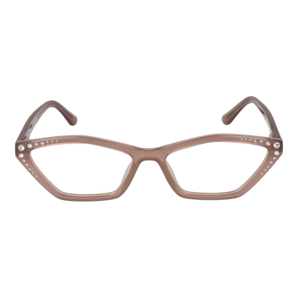 Eyeglasses Frames by Marciano by Guess for women in plastic beige showcases a refined full-frame frame design with a refined beige coloured frame finish for a refined and sophisticated look.