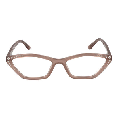 Eyeglasses Frames by Marciano by Guess for women in plastic beige showcases a refined full-frame frame design with a refined beige coloured frame finish for a refined and sophisticated look.