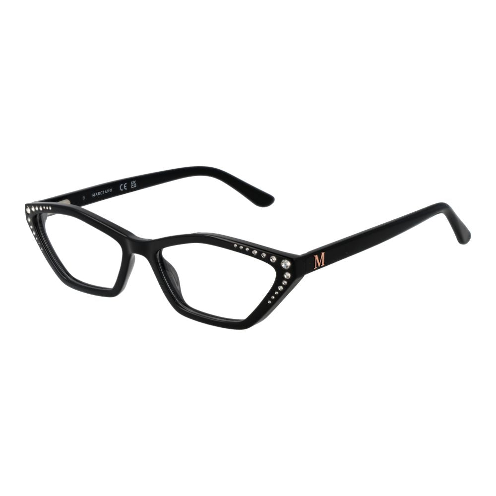 Eyeglasses Frames by Marciano by Guess for women in black features a refined silhouette, showcasing a refined black coloured frame and full-frame frame design for a sophisticated, premium look.