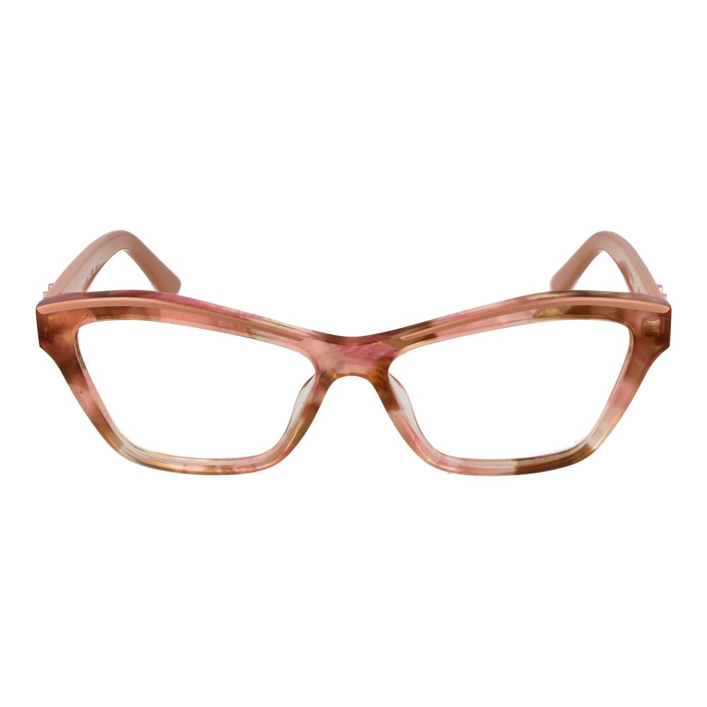 Eyeglasses Frames by Marciano by Guess for women in acetate beige features an refined silhouette, showcasing the refined beige coloured frame and sophisticated full-frame frame design.