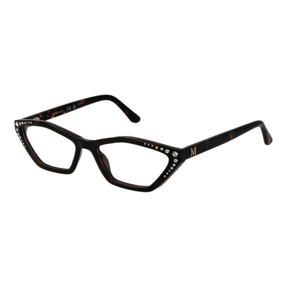 Eyeglasses Frames by Marciano by Guess for women in stainless steel and brown showcases an refined full-frame frame design featuring a sophisticated brown coloured frame for an refined and refined aesthetic.