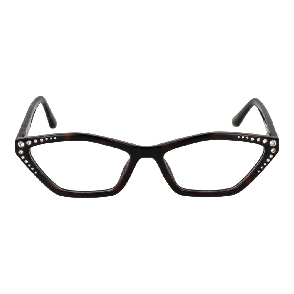 Eyeglasses Frames by Marciano by Guess for women in stainless steel brown features an refined silhouette, showcasing a sophisticated brown coloured frame and refined full-frame frame design for a refined look.