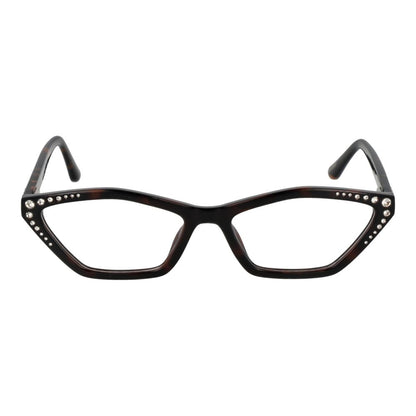 Eyeglasses Frames by Marciano by Guess for women in stainless steel brown features an refined silhouette, showcasing a sophisticated brown coloured frame and refined full-frame frame design for a refined look.