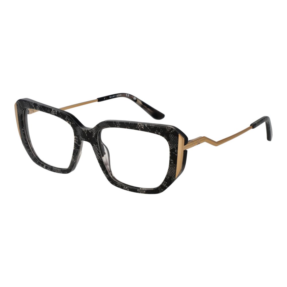 Eyeglasses Frames by Marciano by Guess for women in acetate and gray showcases a refined silhouette, detailed with a gray coloured frame finish and a sophisticated full-frame frame design.