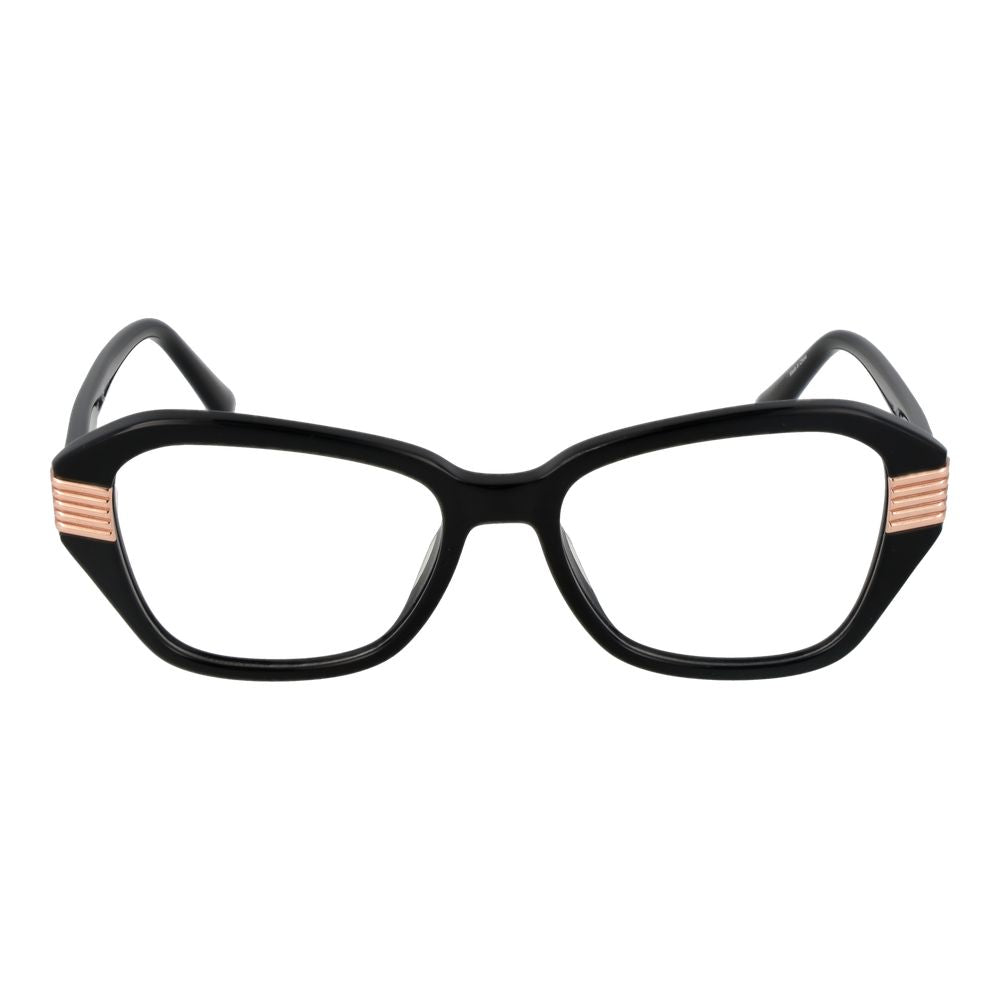 Eyeglasses Frames by Marciano by Guess for women in acetate black showcases a refined full-frame frame design with a refined black coloured frame finish for a refined and sophisticated look.