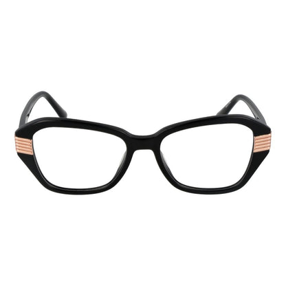 Eyeglasses Frames by Marciano by Guess for women in acetate black showcases a refined full-frame frame design with a refined black coloured frame finish for a refined and sophisticated look.
