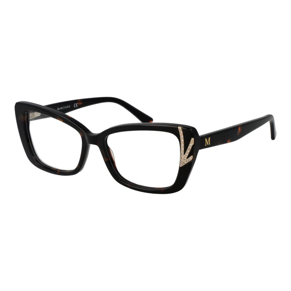 Eyeglasses Frames by Marciano by Guess for women in black showcases a refined full-frame frame design with a refined black coloured frame finish for a refined and sophisticated look.