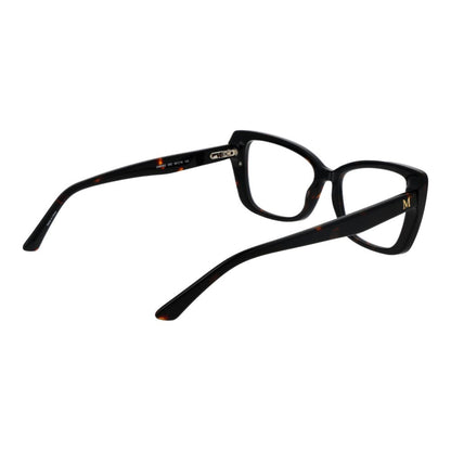 Eyeglasses Frames by Marciano by Guess for women in black features an refined silhouette, showcasing a sophisticated black coloured frame and refined full-frame frame design for a refined look.