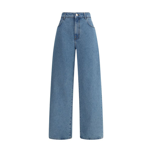 Jeans by Rohe for women in denim cotton blue features an sophisticated and relaxed-fit, regular-fit & wide with a precise long, creating a sophisticated and sophisticated silhouette.
