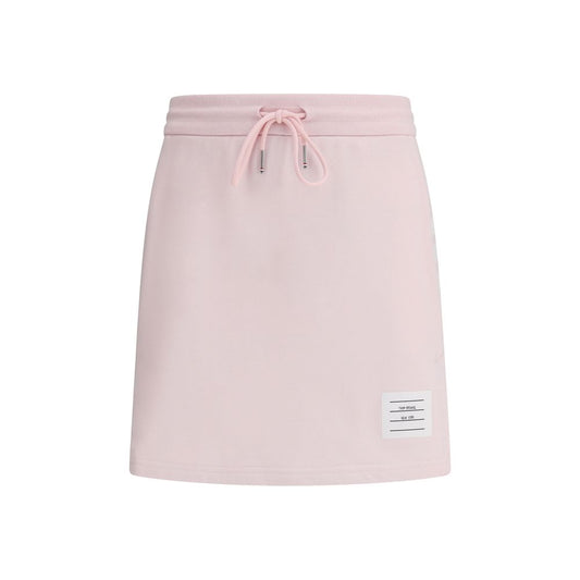 Skirt by Thom Browne for women in cotton multicolor & signature features an relaxed-yet-refined silhouette that elegantly showcases the Women's Cotton Mini Skirt design and sophisticated mini.